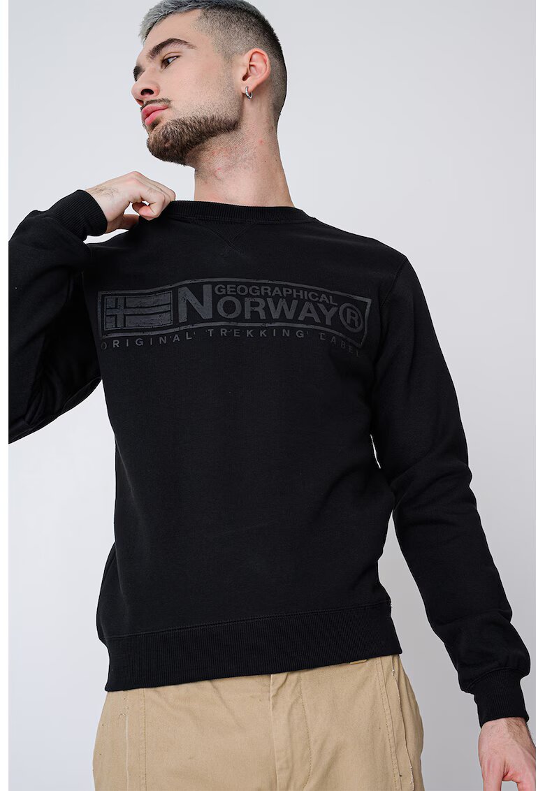 Geographical Norway Блуза Gantoine с овално деколте - Черен