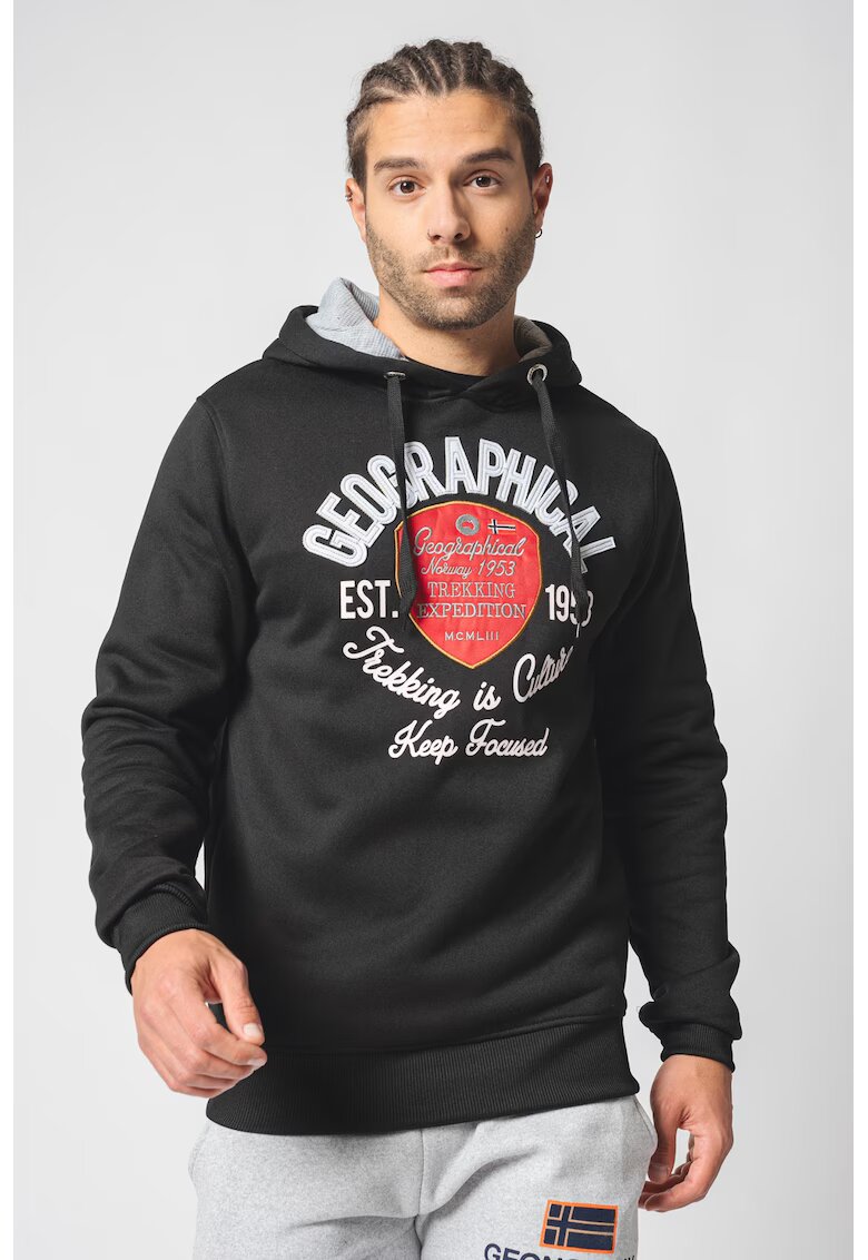 Geographical Norway Худи Garlon с лого - Червен/Бял/Черен