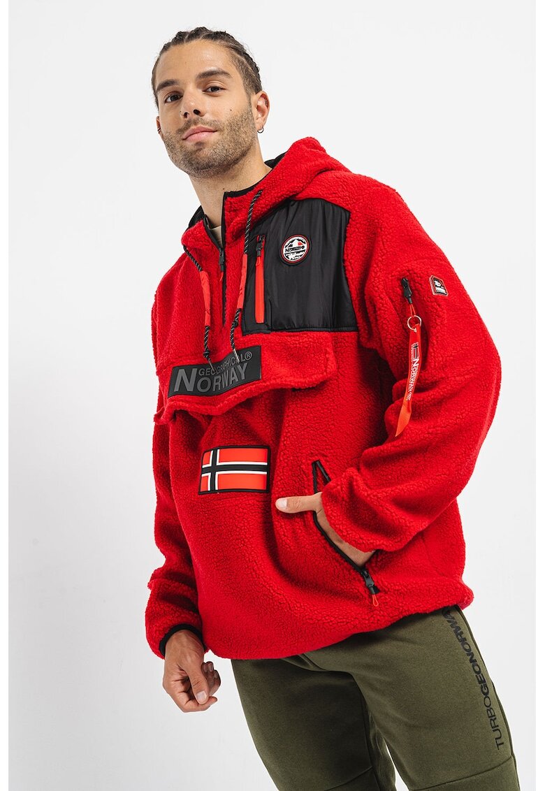 Geographical Norway Худи Terifique с лого - Червен