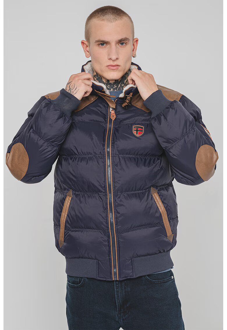 Geographical Norway Капитонирано яке Abramovitch тип пухенка - Кафяв/Тъмносин