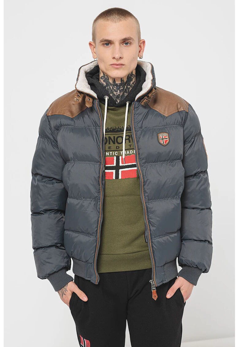 Geographical Norway Капитонирано яке Abramovitch тип пухенка - Кафяв/Въглен сиво