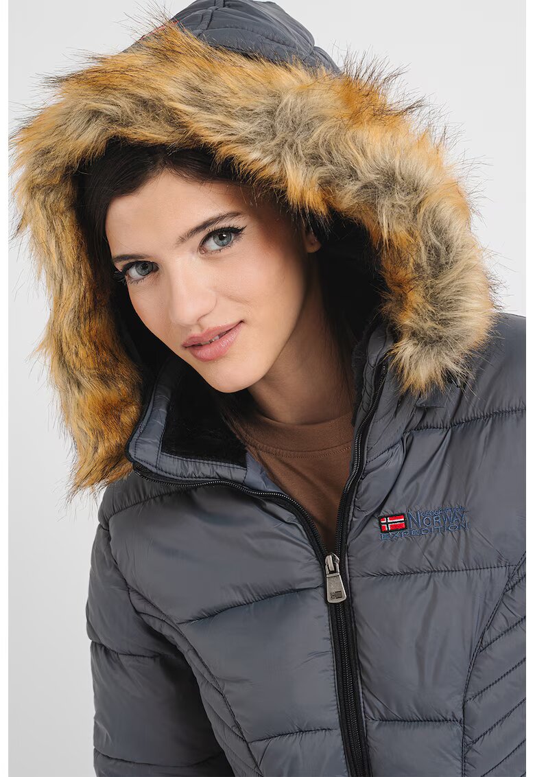 Geographical Norway Капитонирано зимно яке Abeille - Пепеляво сиво