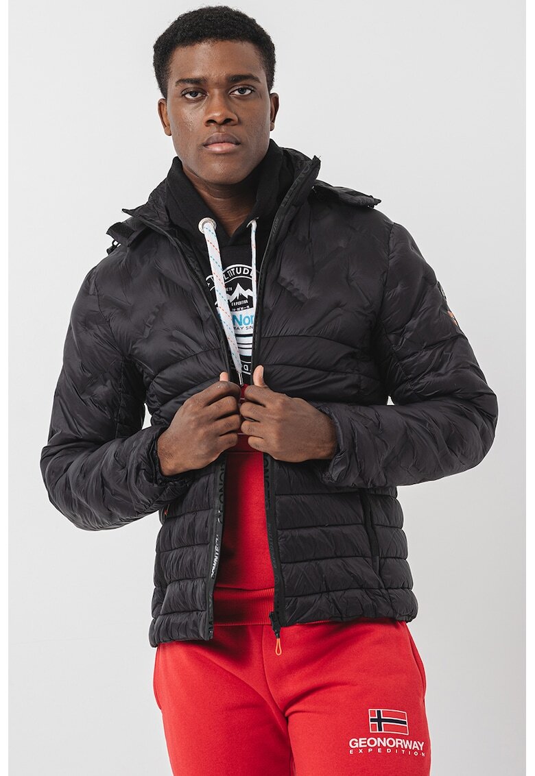 Geographical Norway Капитонирано зимно яке Burator - Черен