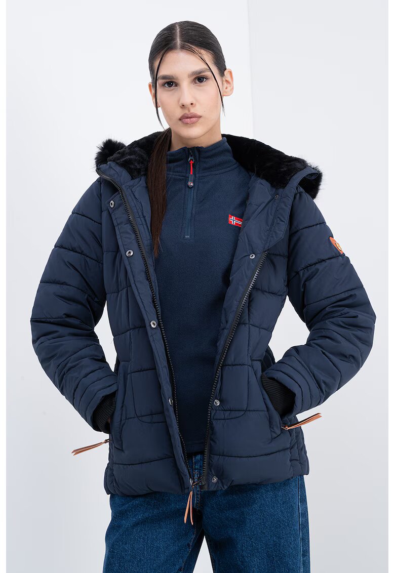 Geographical Norway Подплатено зимно яке Badeli - Тъмносин