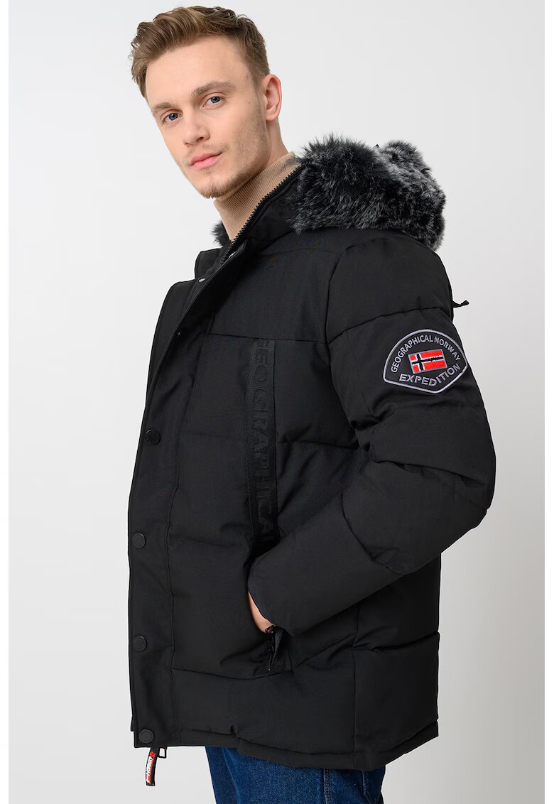 Geographical Norway Подплатено зимно яке Delote - Черен