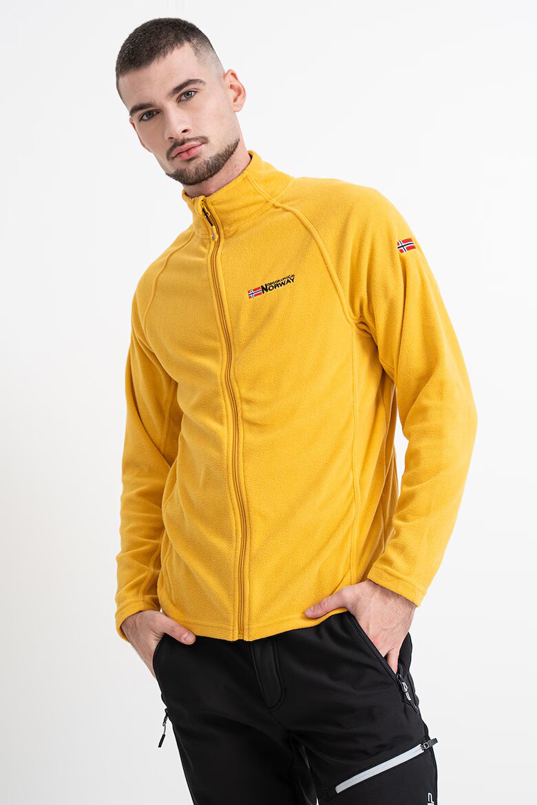 Geographical Norway Суитшърт Tugс цип и лого Шафраново жълто
