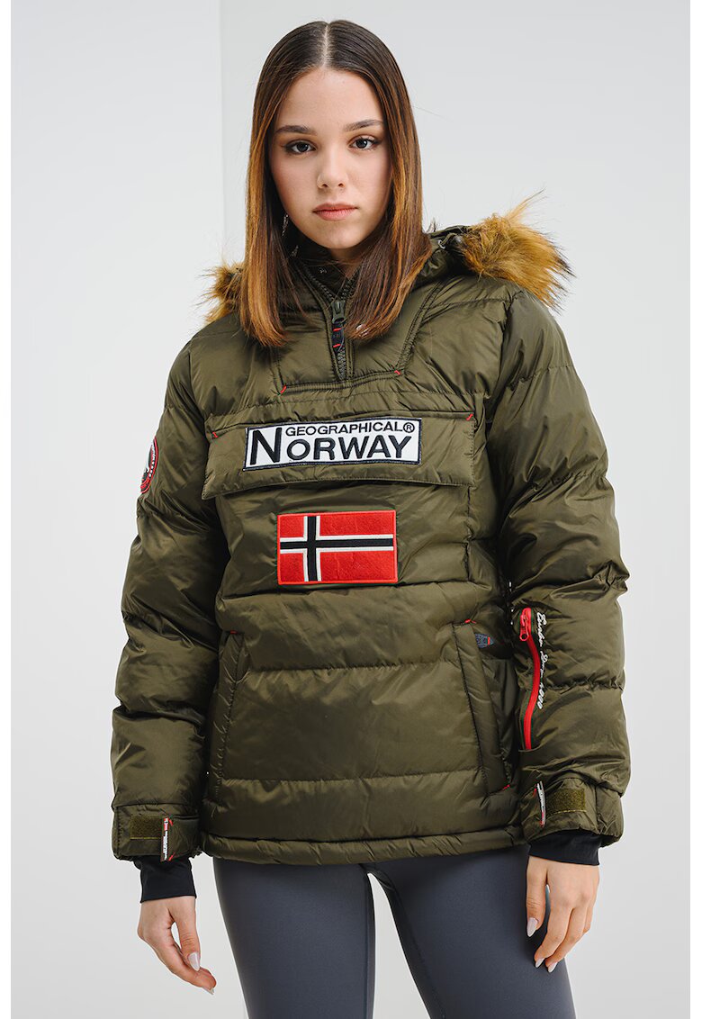 Geographical Norway Ватирано яке Belancolie с качулка - Каки
