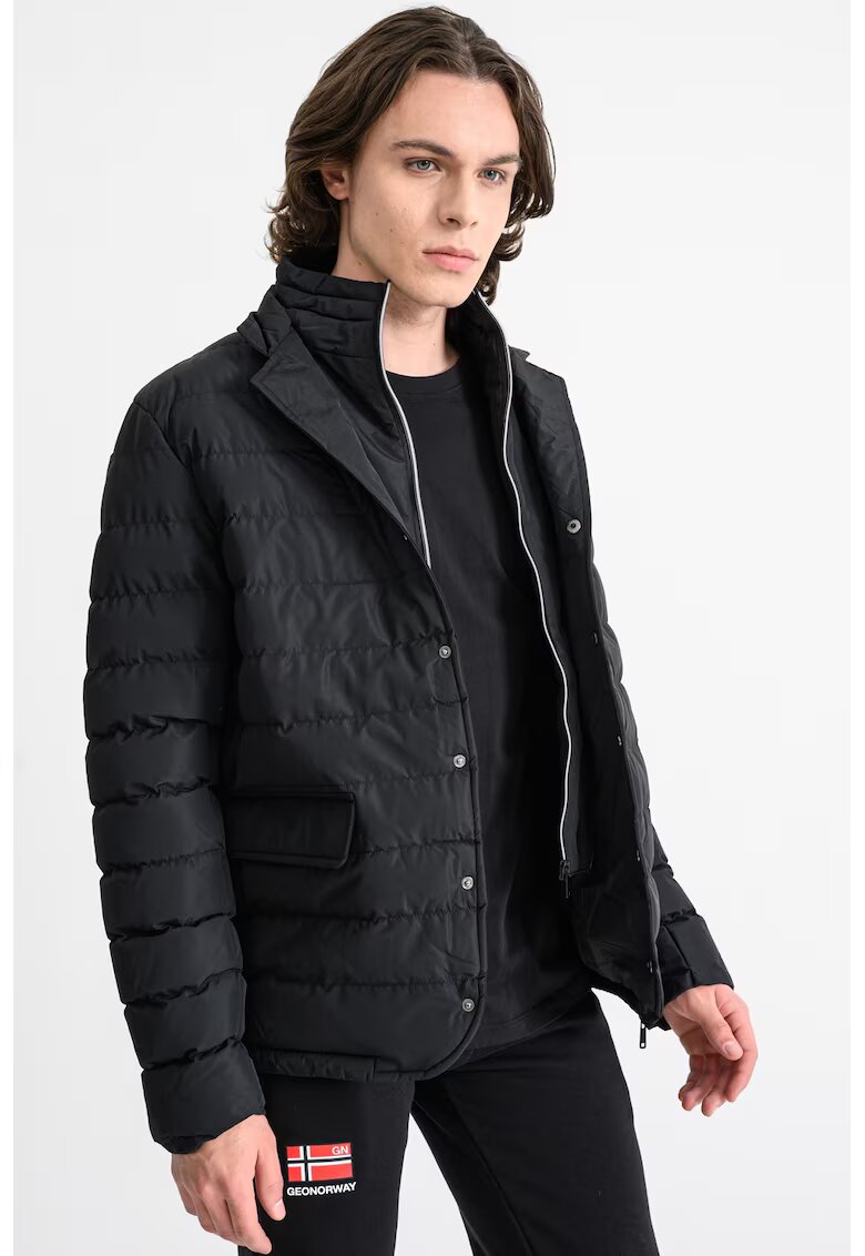 Geographical Norway Яке Bao Double с цип - Черен