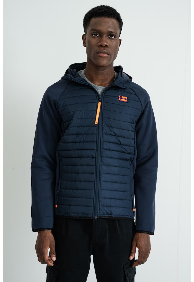 Geographical Norway Яке Donald с цип и пришито лого - Тъмносин