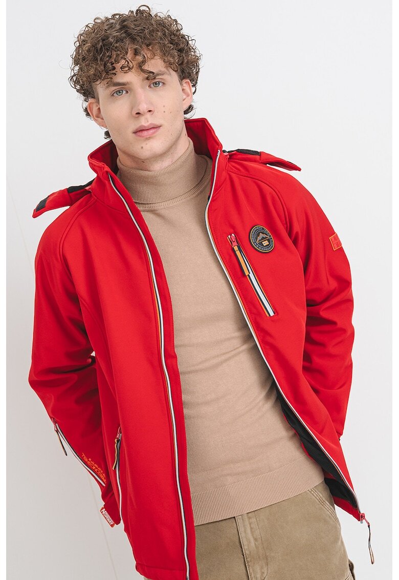 Geographical Norway Яке Tabim с отделяща се качулка - Червен
