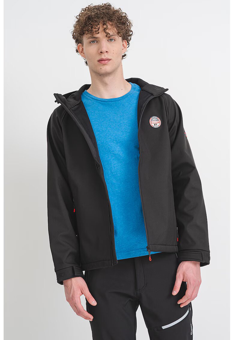 Geographical Norway Яке Tamigo Badge с качулка - Черен
