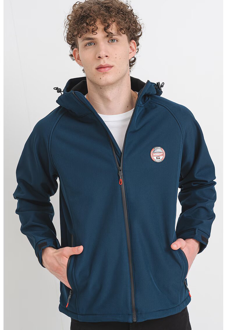 Geographical Norway Яке Tamigo Badge с качулка - Петролно синьо