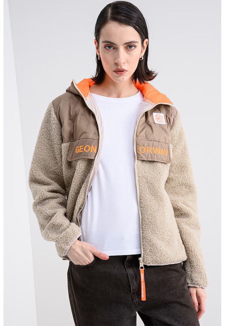 Geographical Norway Яке Techic с цип - Бежов/Светло бежово