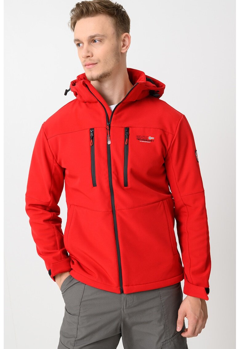 Geographical Norway Яке Timmex Softshell с цип - Червен