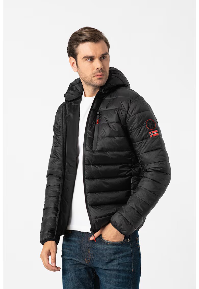 Geographical Norway Зимно капитонирано яке Alaric - Черен