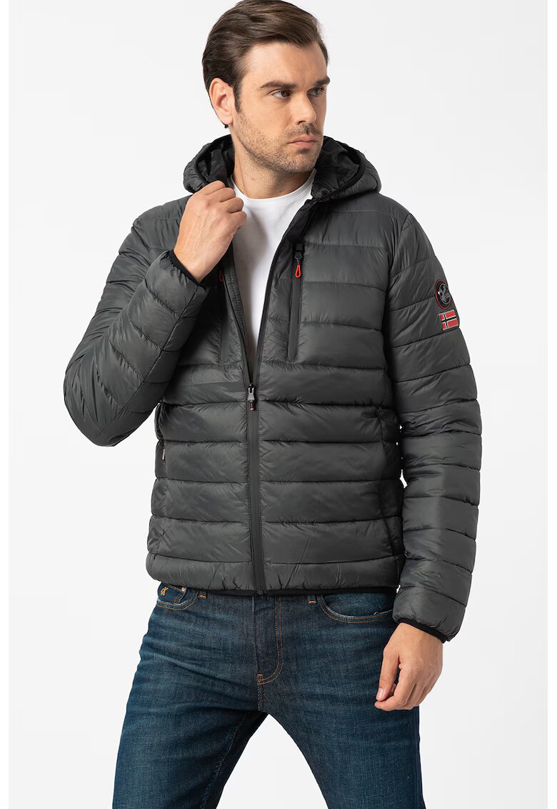 Geographical Norway Зимно капитонирано яке Alaric - Tъмносив