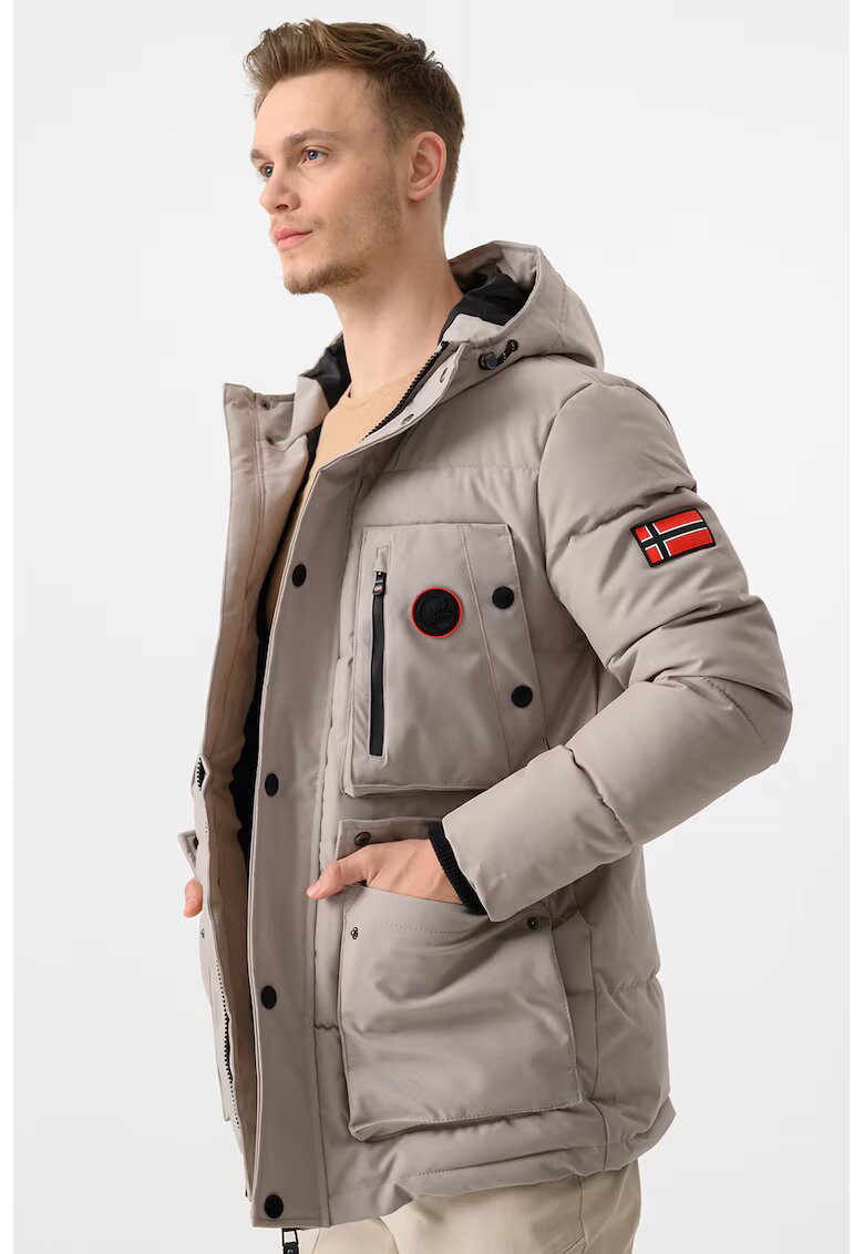 Geographical Norway Зимно яке Albert с вата и качулка - Бежов