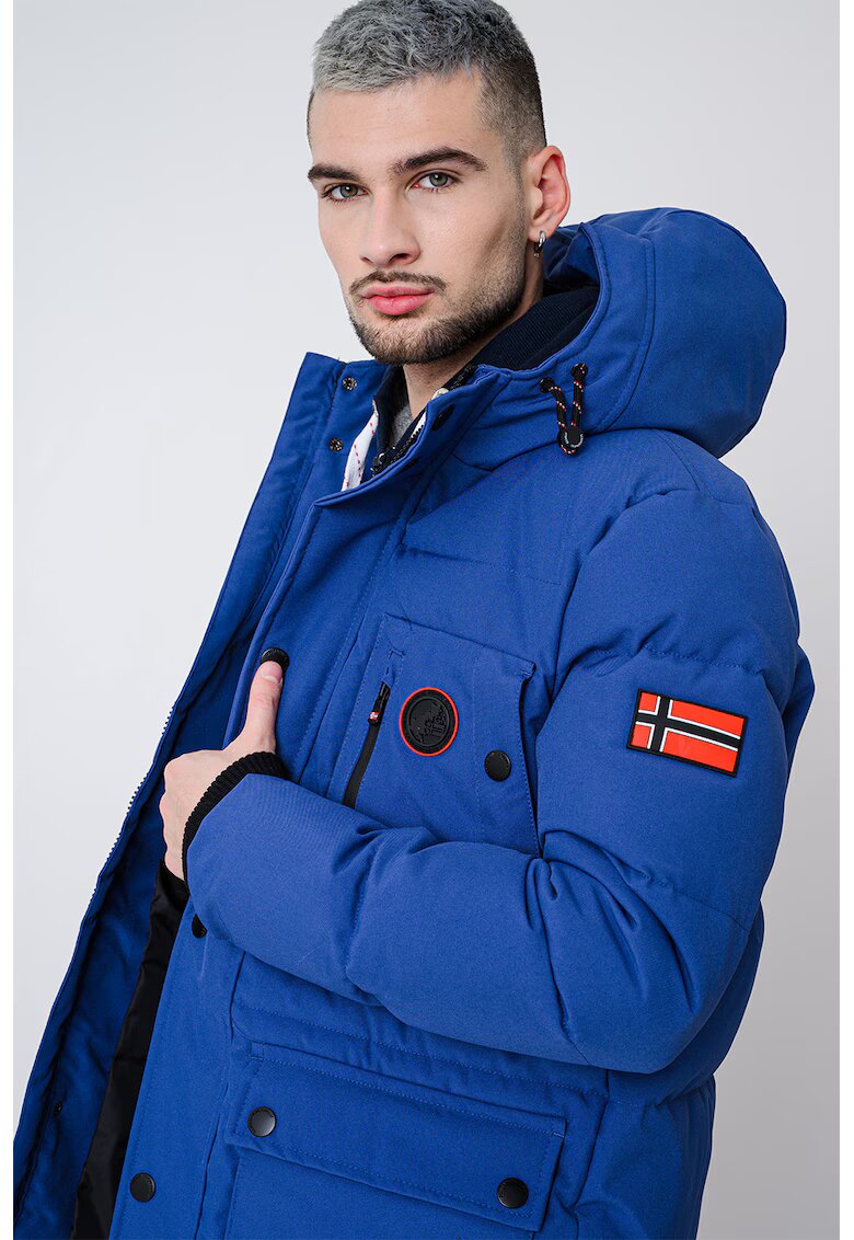 Geographical Norway Зимно яке Albert с вата и качулка - Тъмносин