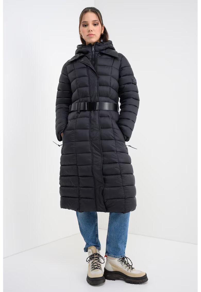 Geographical Norway Зимно яке Artema Double с цип - Черен