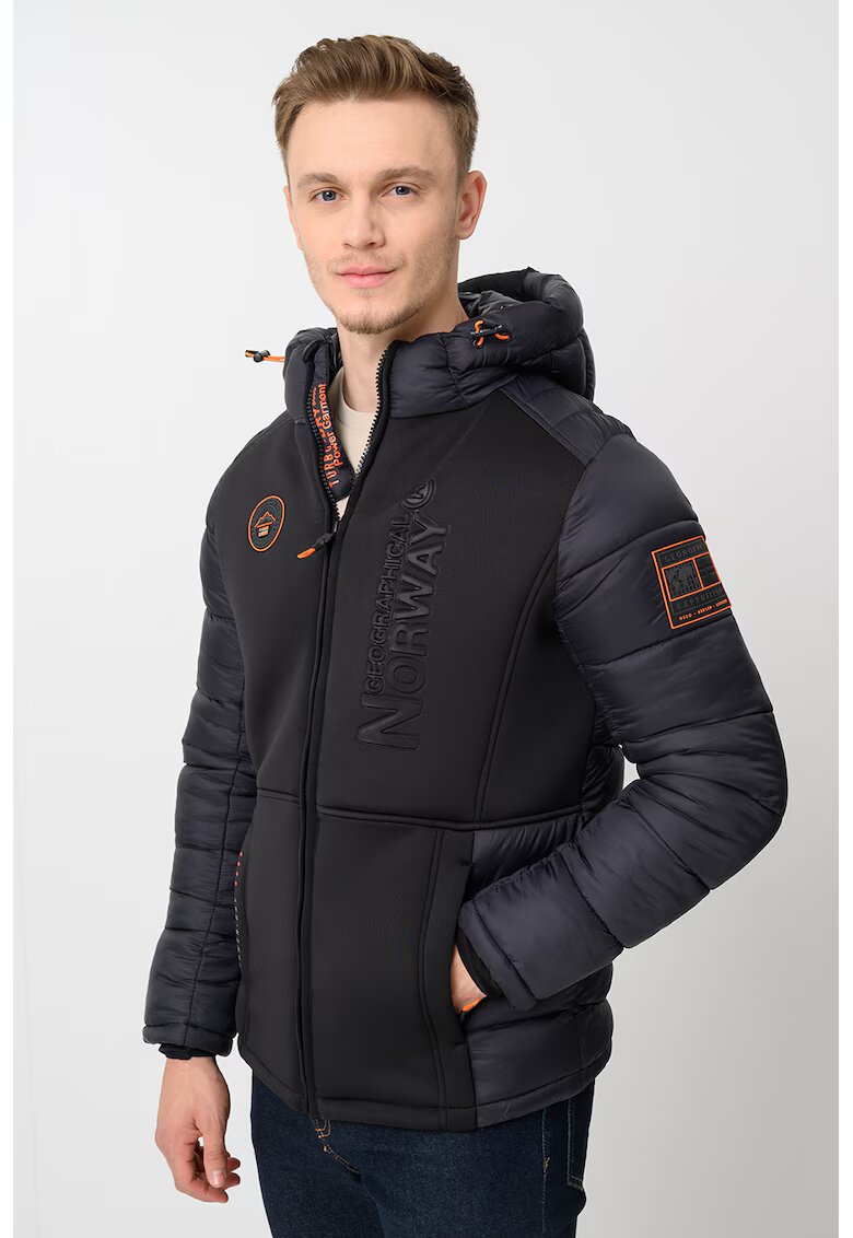 Geographical Norway Зимно яке Bafare с качулка - Черен