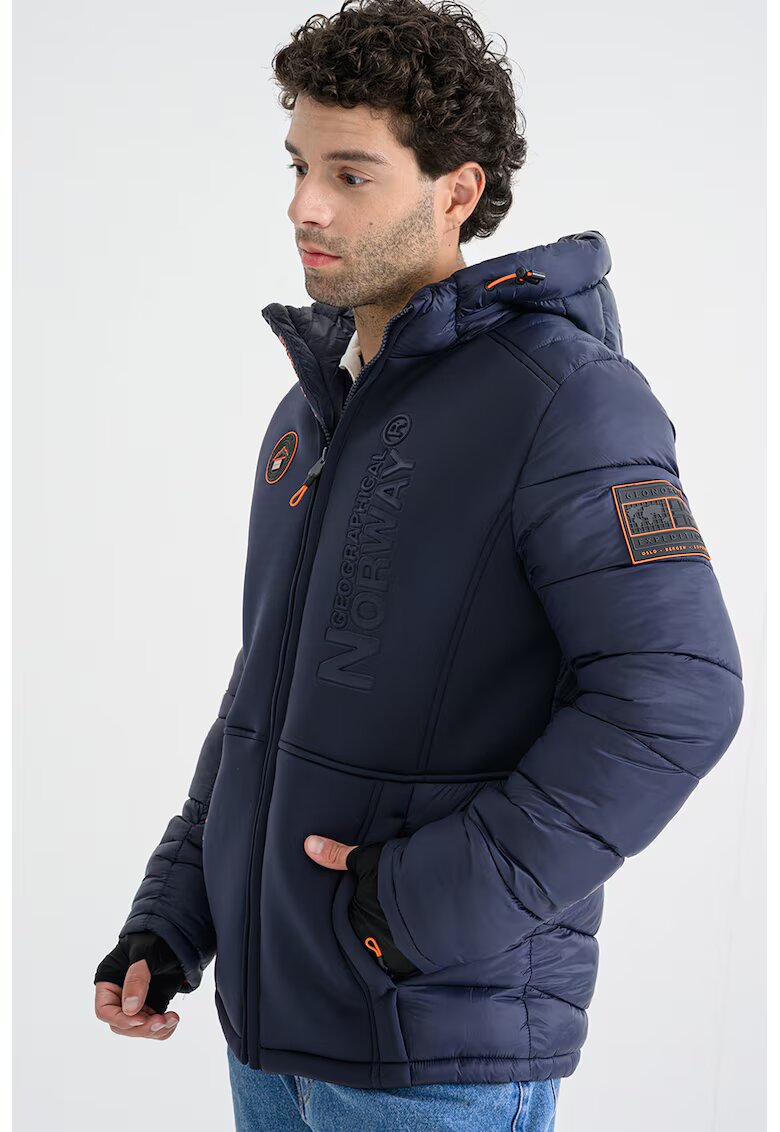 Geographical Norway Зимно яке Bafare с качулка - Тъмносин