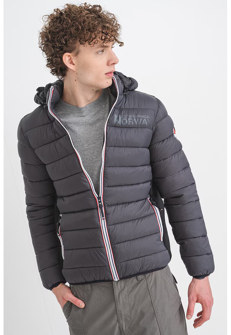 Geographical Norway Зимно яке Bikash с качулка - Tъмносив