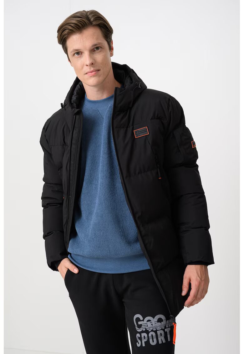 Geographical Norway Зимно яке Bob с качулка - Черен