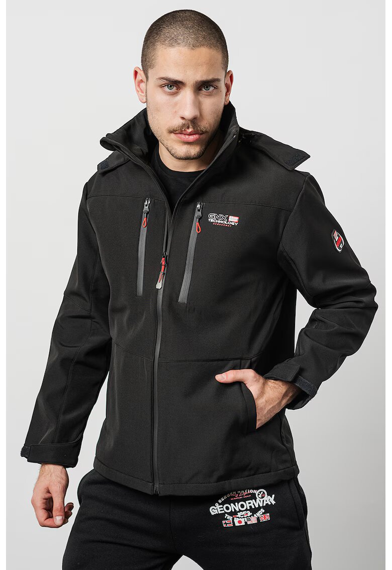 Geographical Norway Зимно яке Timmex с качулка - Черен