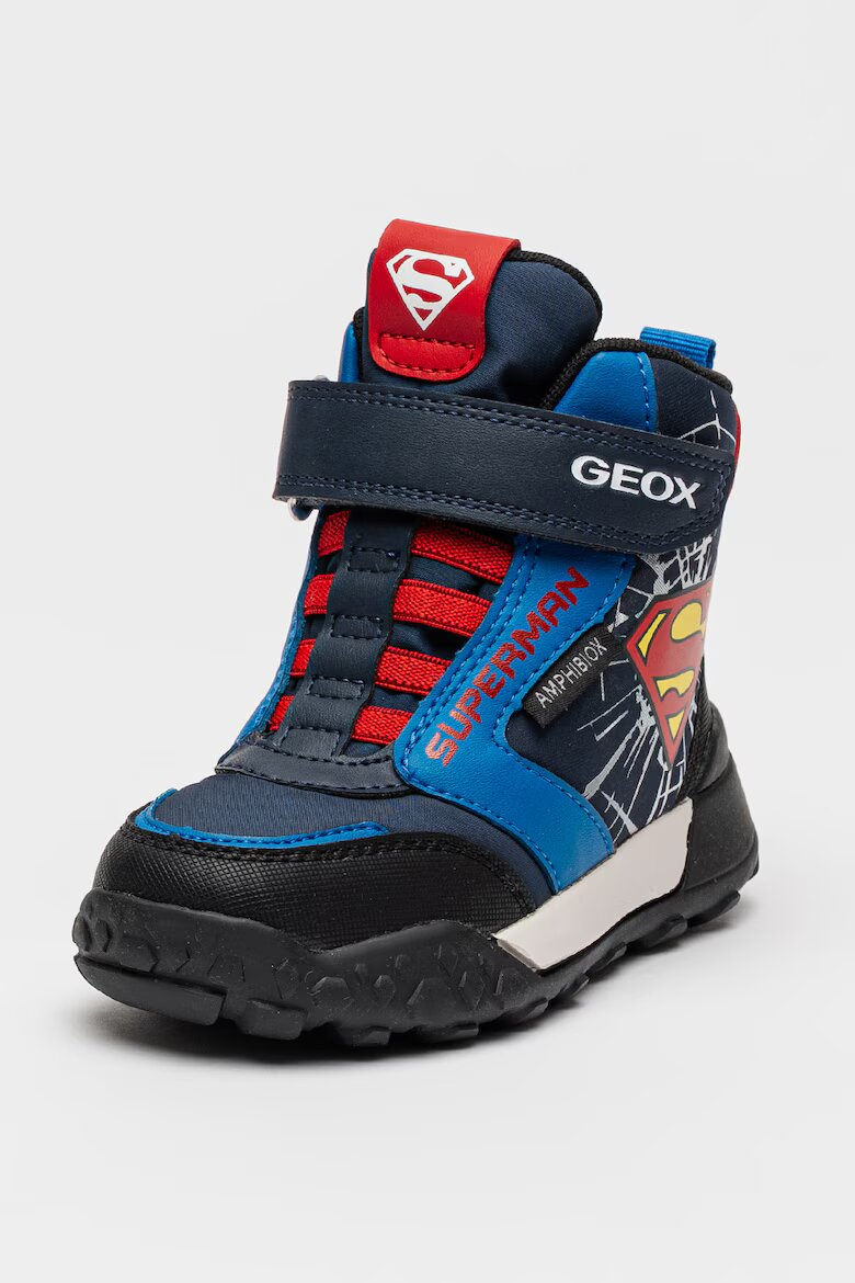 Geox Боти с велкро и шарка на Superman Червен/Тъмносин