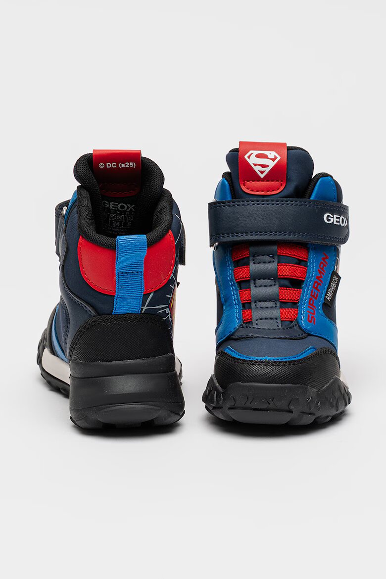 Geox Боти с велкро и шарка на Superman Червен/Тъмносин
