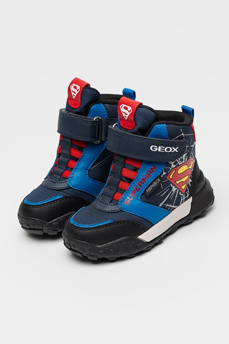 Geox Боти с велкро и шарка на Superman Червен/Тъмносин