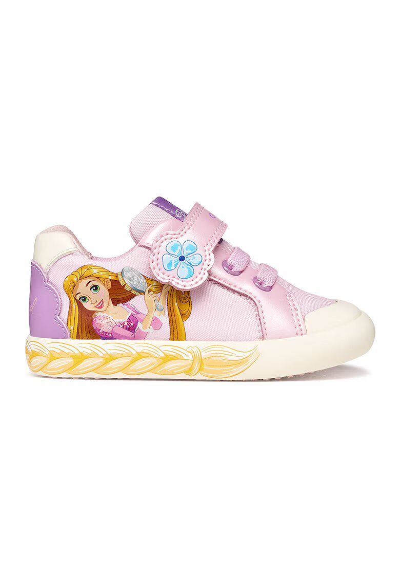 Geox Кецове Gisli с принт Disney Princess - Жълт/Пастелнорозов/Син