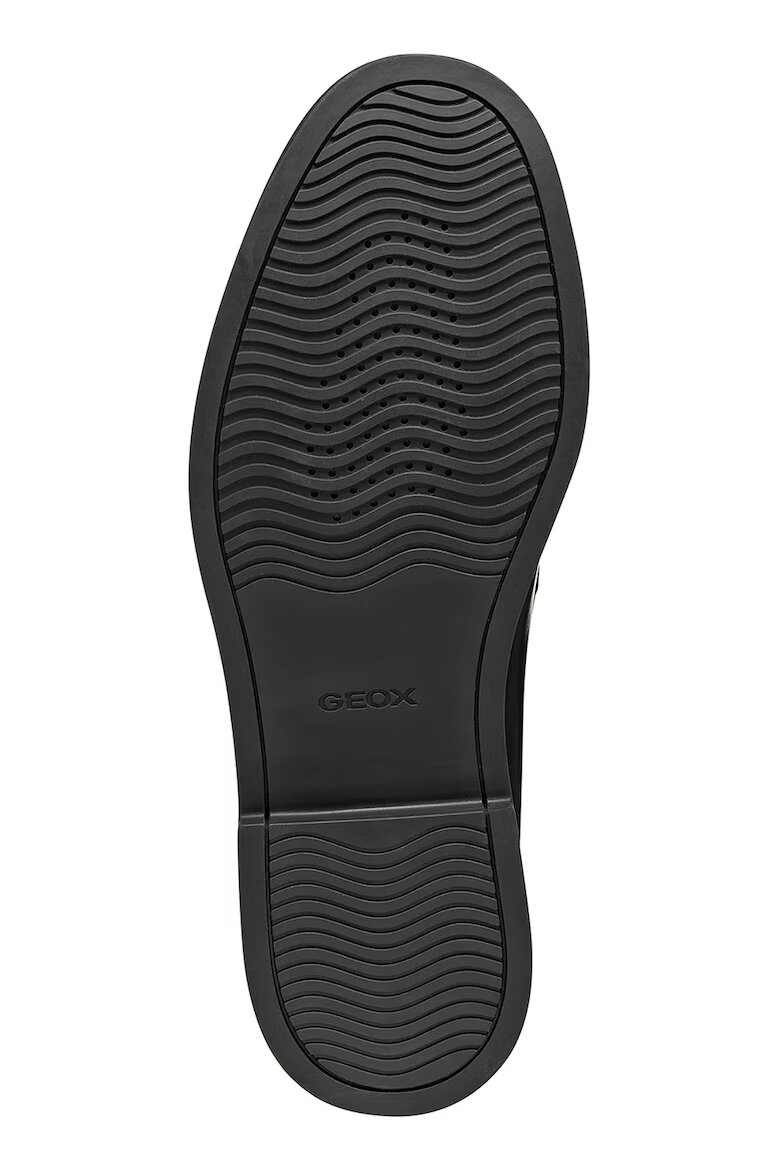 Geox Кожени мокасини Damon Черен