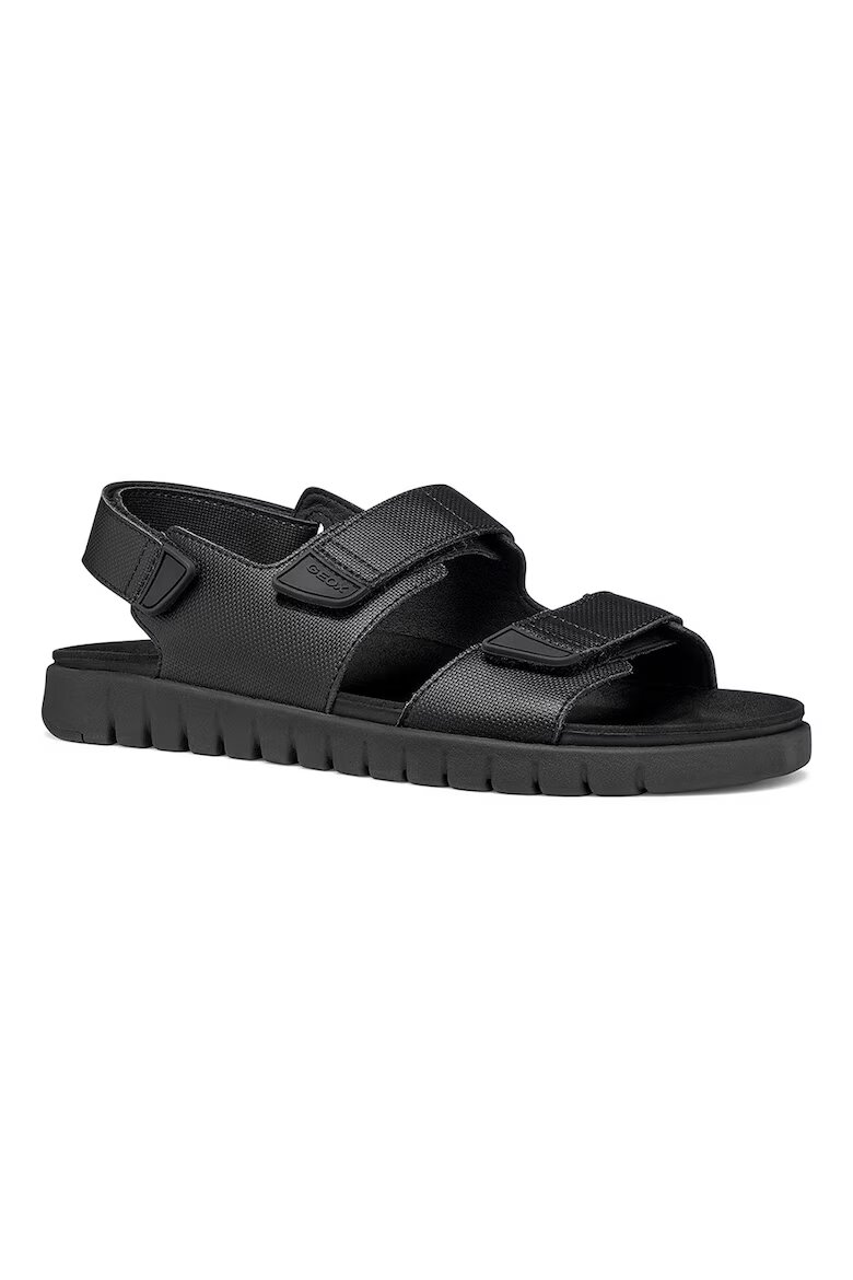 Geox Кожени сандали Normcore Черен