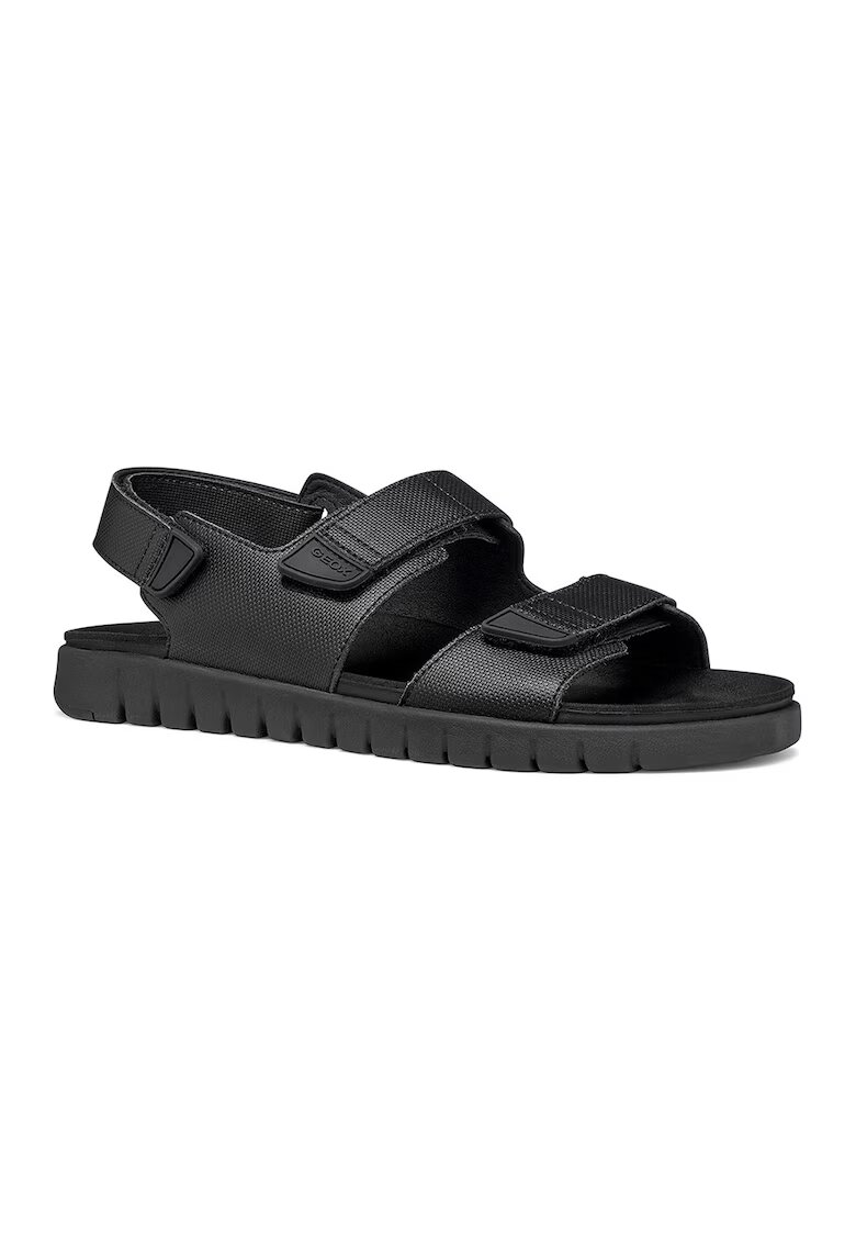 Geox Кожени сандали Normcore - Черен