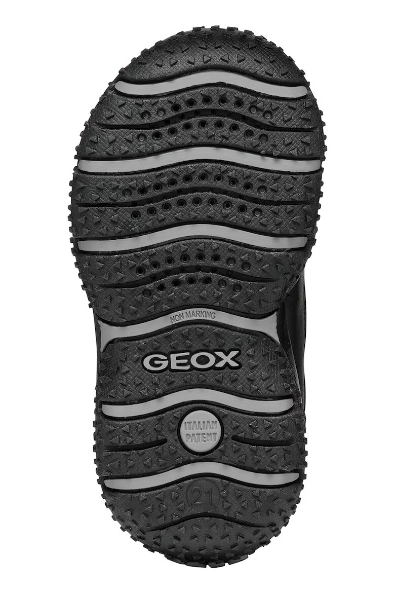 Geox Непромокаеми боти Baltic с велкро Черен/Бял/Розово
