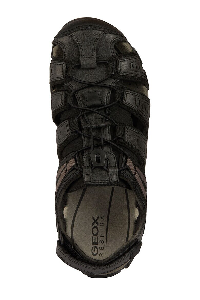 Geox Сандали Fisherman от еко кожа Черен