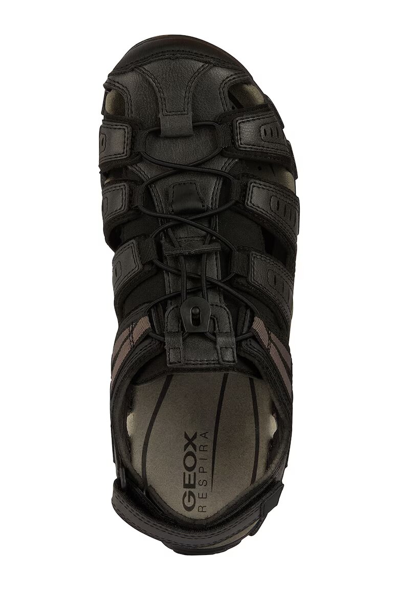 Geox Сандали Fisherman от еко кожа Черен