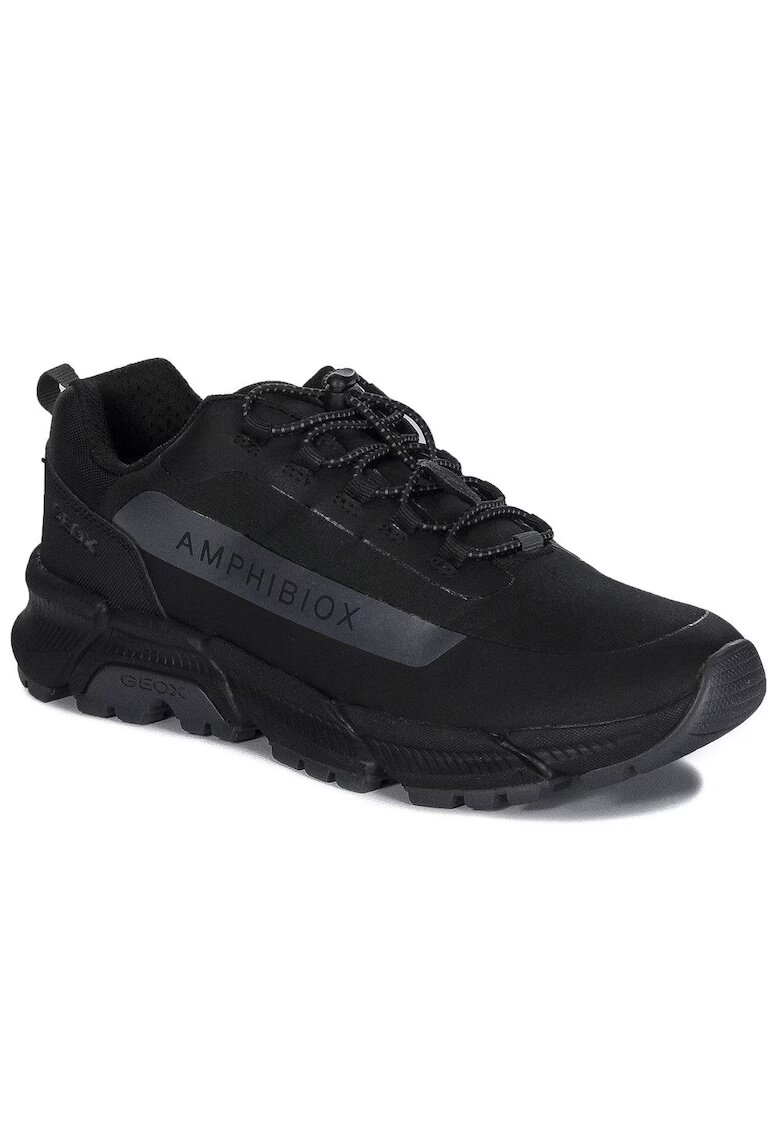 Geox Спортни обувки Universal Sneakersy Damskie Skorzane Amphibiox - Синтетични - Черни