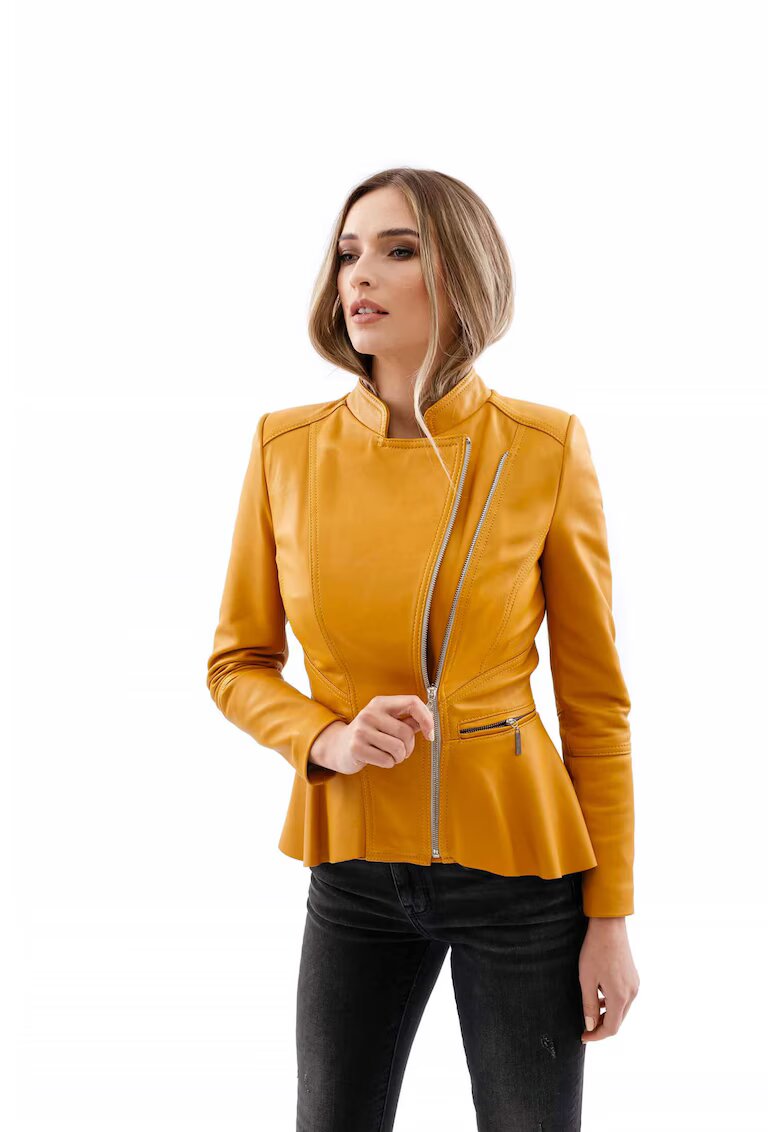Gerali Tailoring Яке от естествена кожа Gerali - Размер 46 - Червен