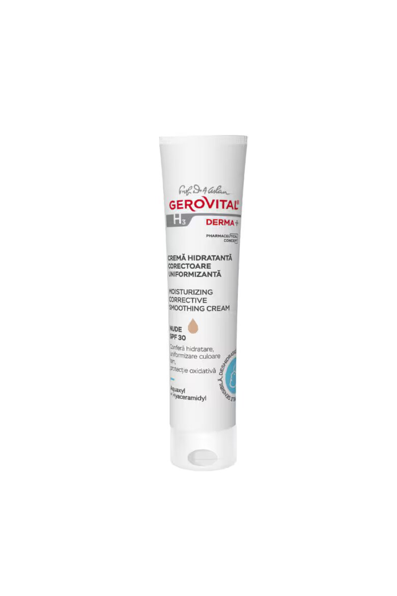 Gerovital Хидратиращ крем H3 Derma+ Corrector Униформен 30 мл