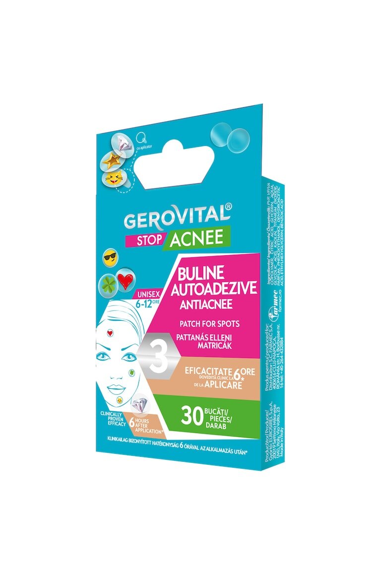 Gerovital Лепенки за пъпки Stop Acne 30 бр