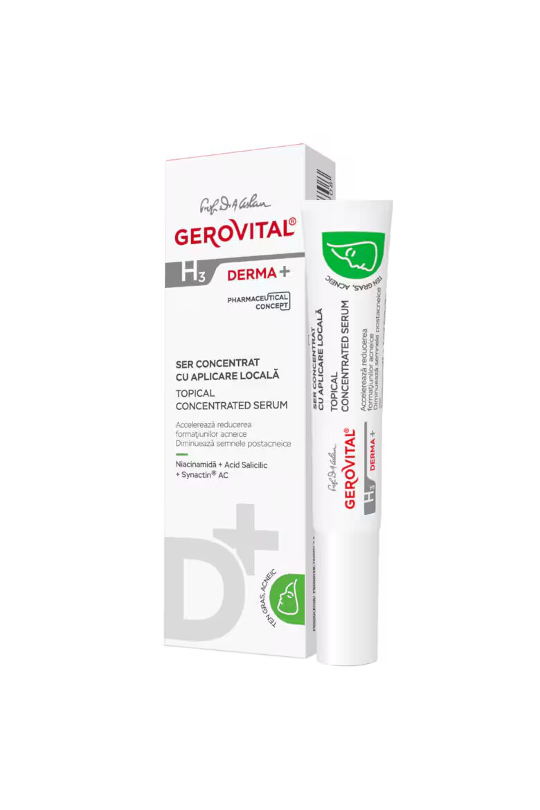 Gerovital Серум H3 Derma+ Концентриран За локално приложение 15 мл