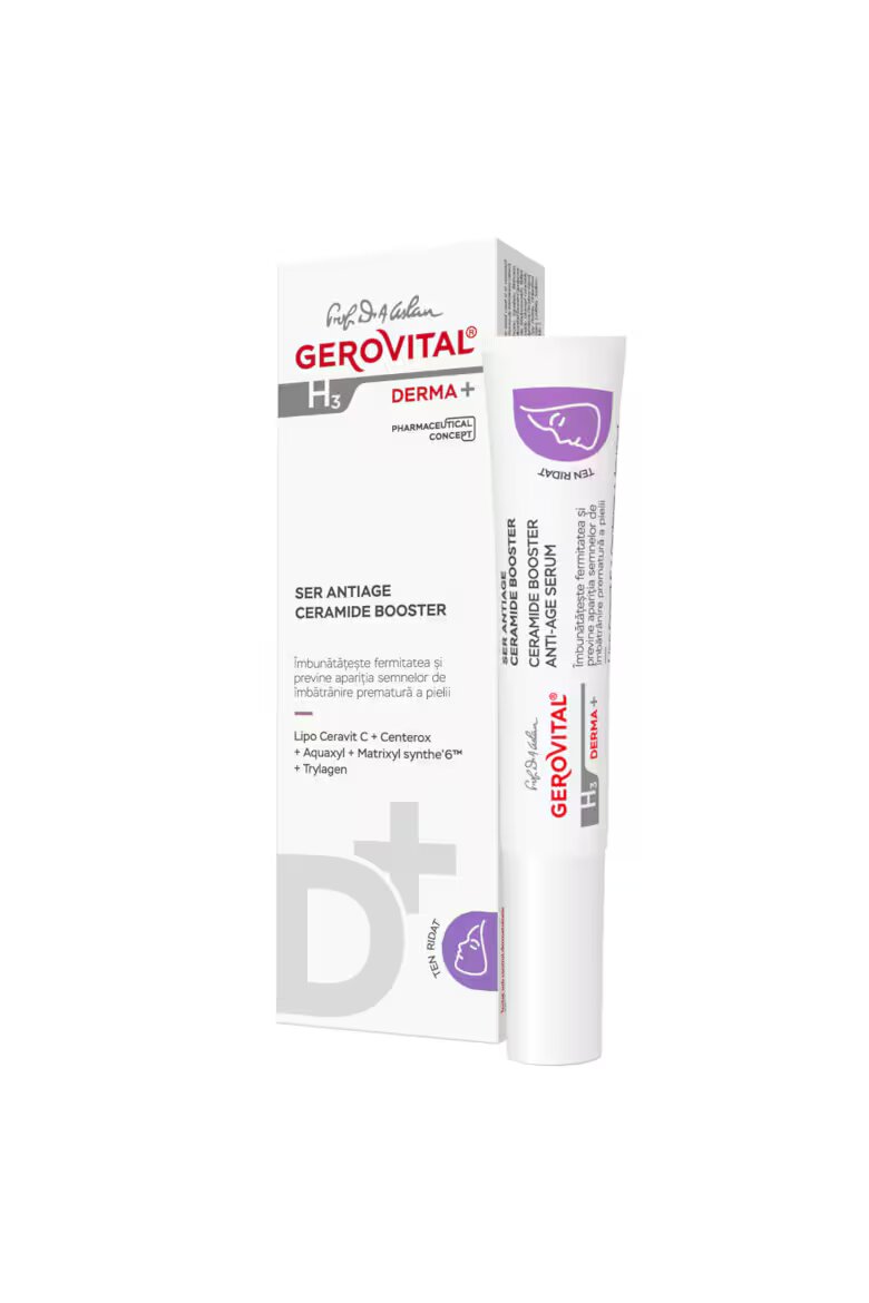 Gerovital Серум против стареене Ceramide Booster H3 Derma+ 15 мл