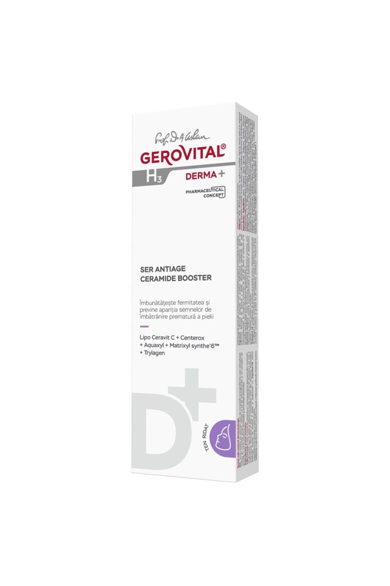 Gerovital Серум против стареене Ceramide Booster H3 Derma+ 15 мл