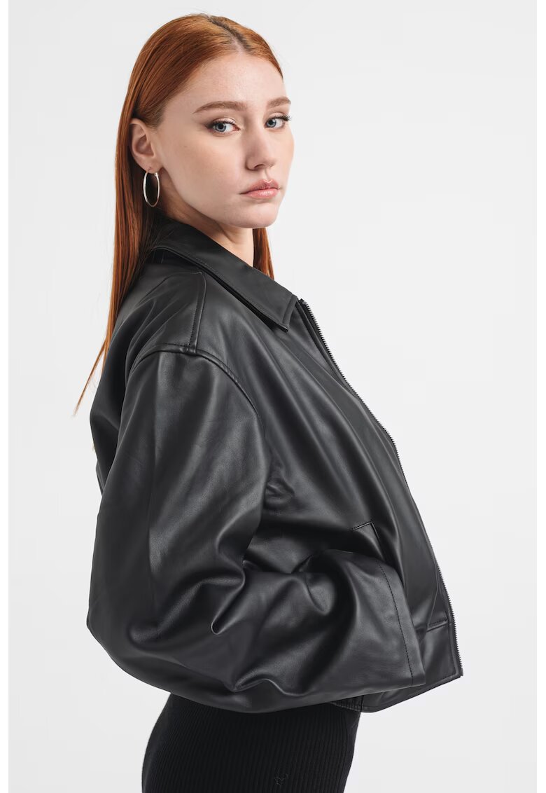 Gina Tricot Късо яке от еко кожа