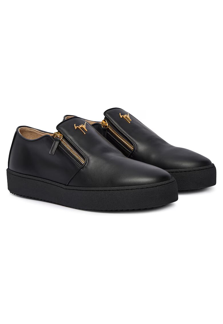 Giuseppe Zanotti Маратонки естествена кожа - черни