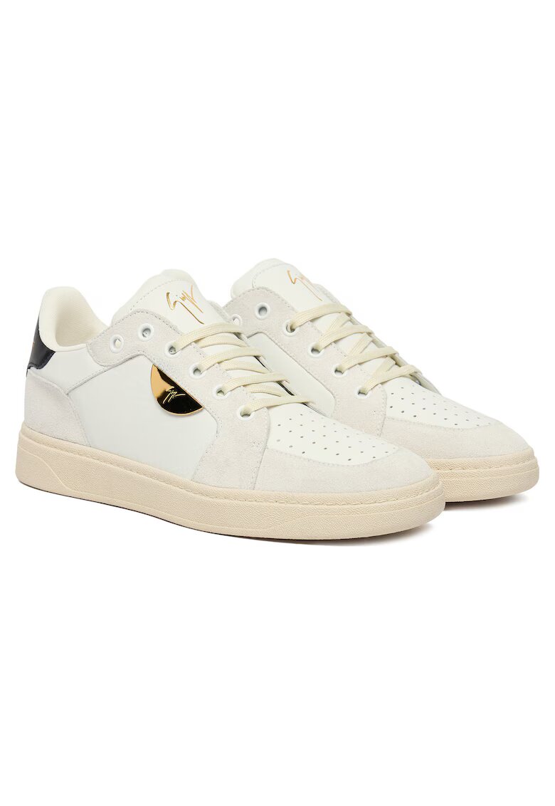 Giuseppe Zanotti Мъжки кецове естествена кожа - бели - 002 RU50044