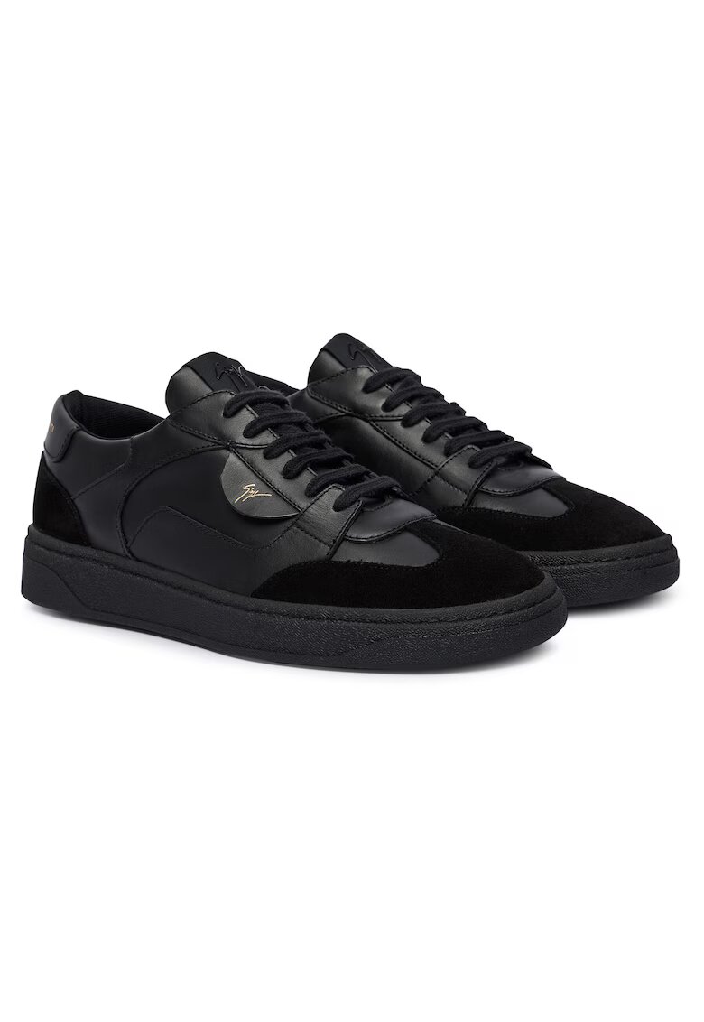Giuseppe Zanotti Мъжки кецове естествена кожа - черни - RU50013/001