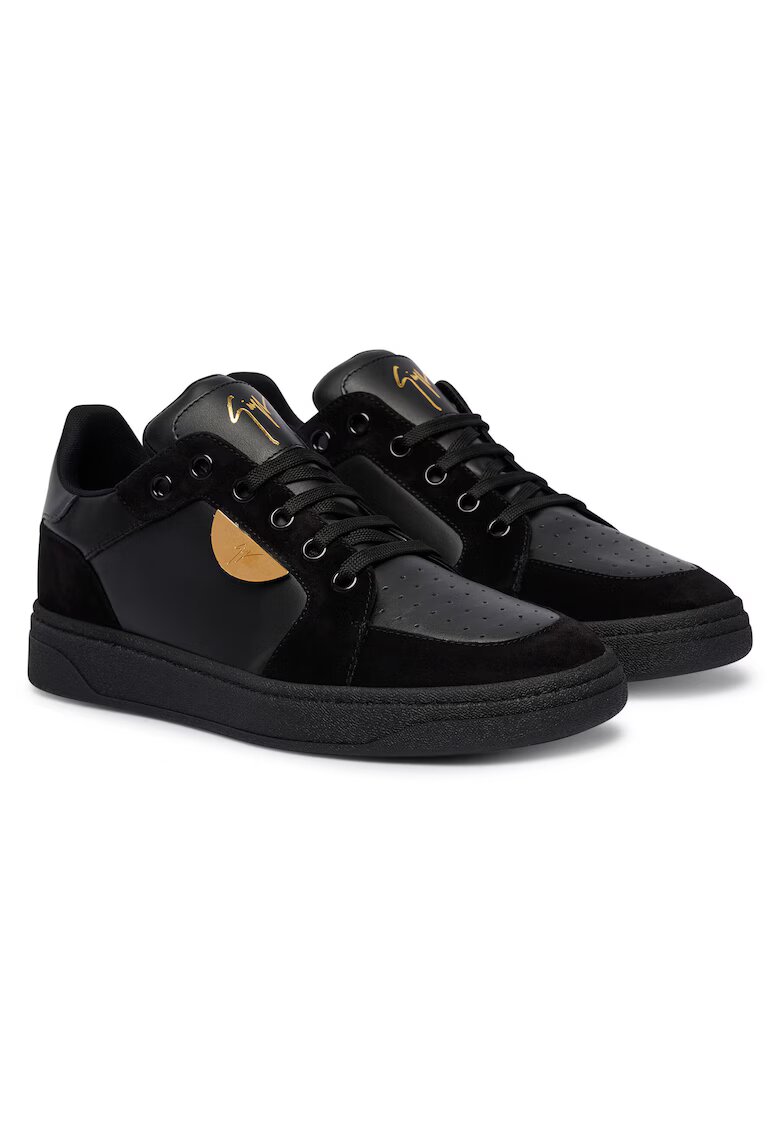 Giuseppe Zanotti Мъжки кецове естествена кожа - черни - RU50044/001
